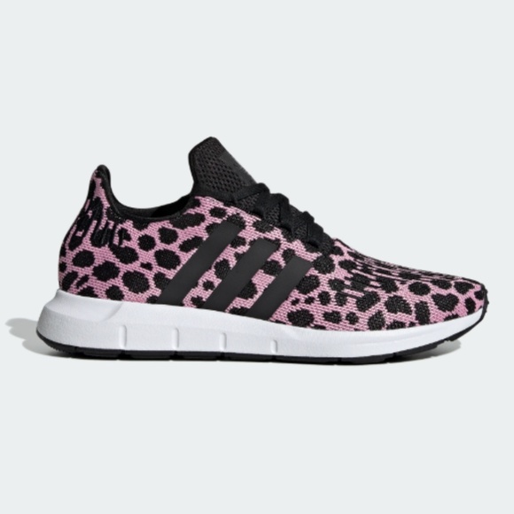 adidas swift run pink leopard
